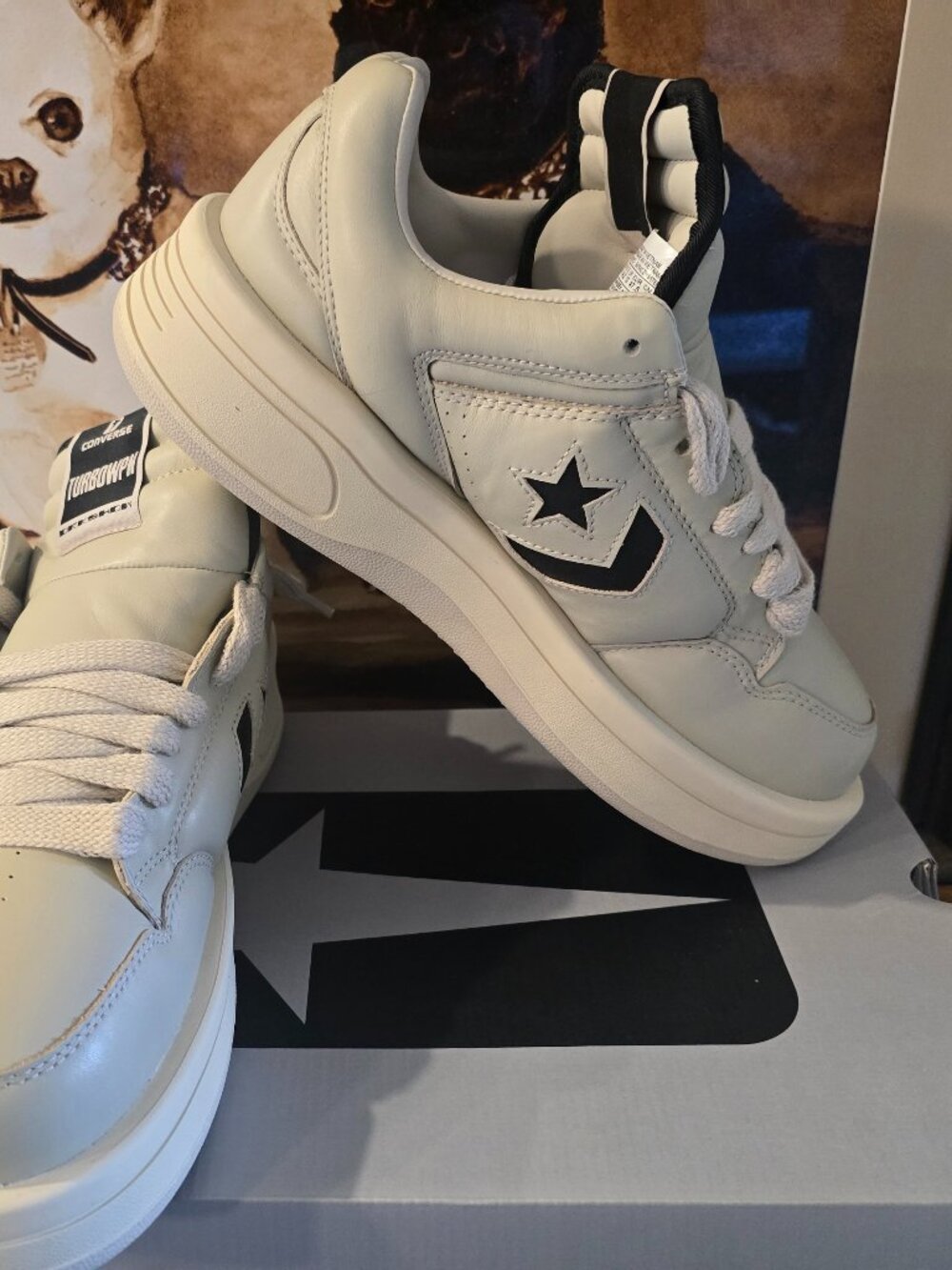 Converse x Rick Owens x DRKSHDW TURBOWPN 'Pelican' Men's Size 13 US A12062C NEW